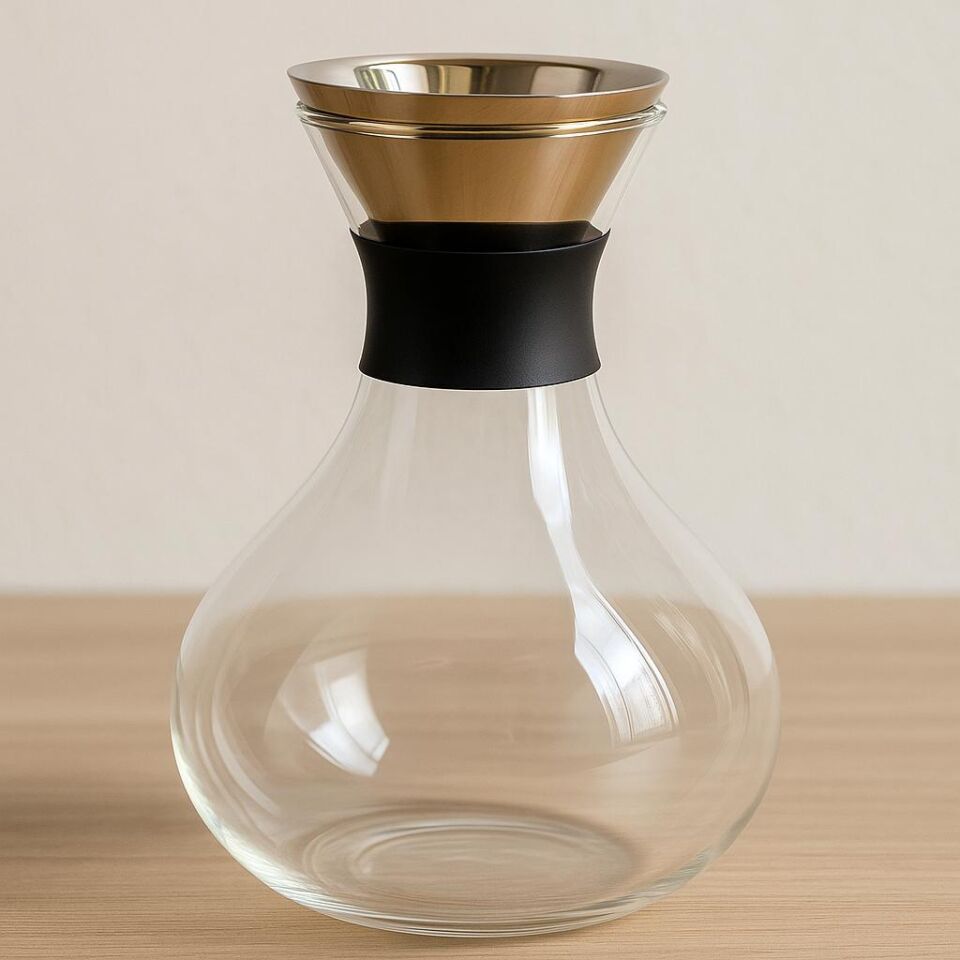 Metal Kapaklı Cam Karaf/sürahi 1500ml