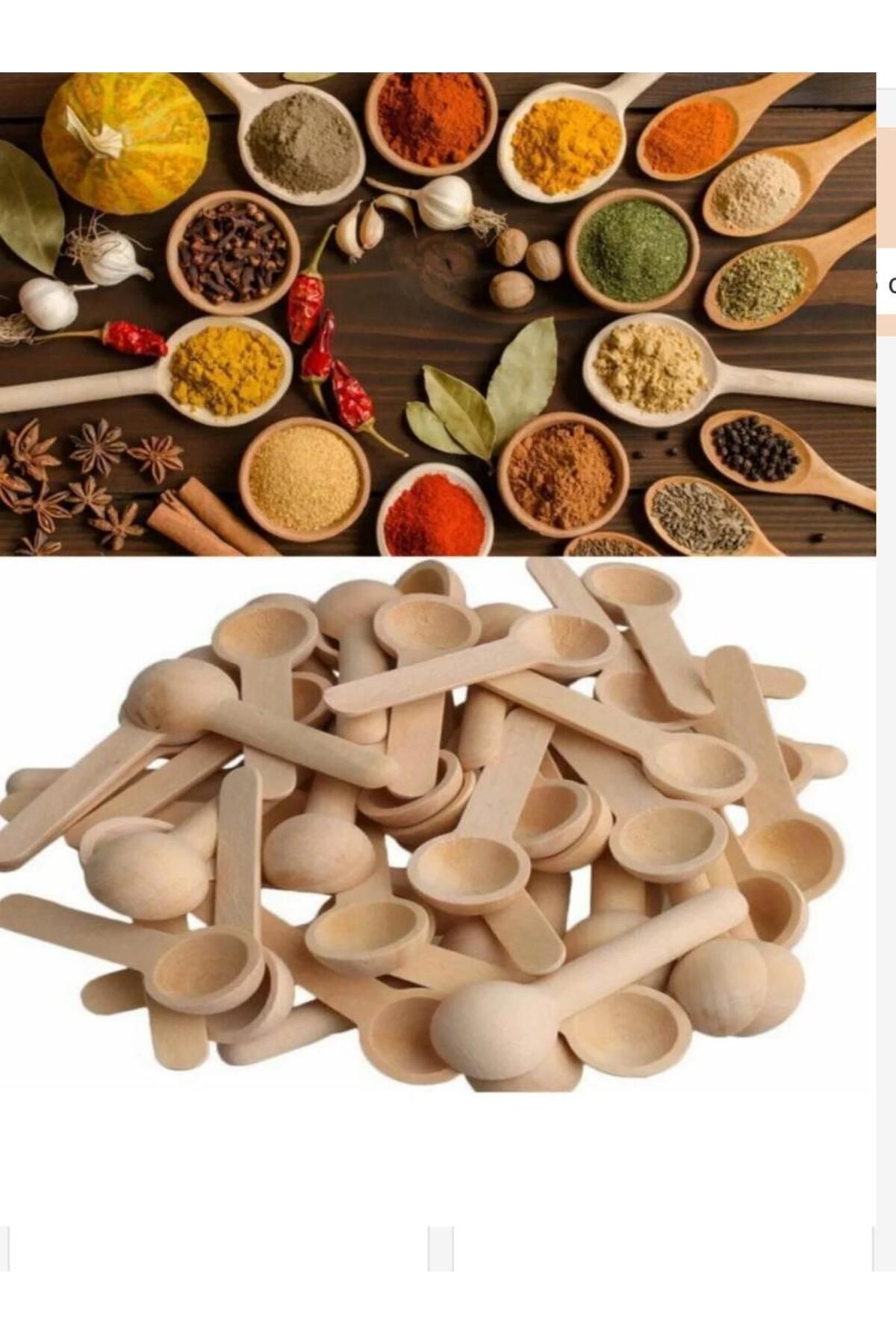 12 Adet Mini Baharat Kaşığı
