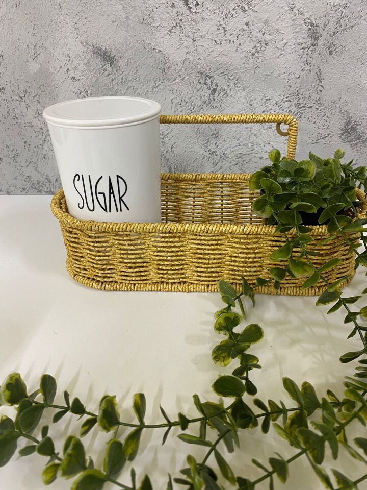 Çok Amaçlı Rattan Düzenleyici Sepet Asılabilen Organizer Dekoratif Sepet