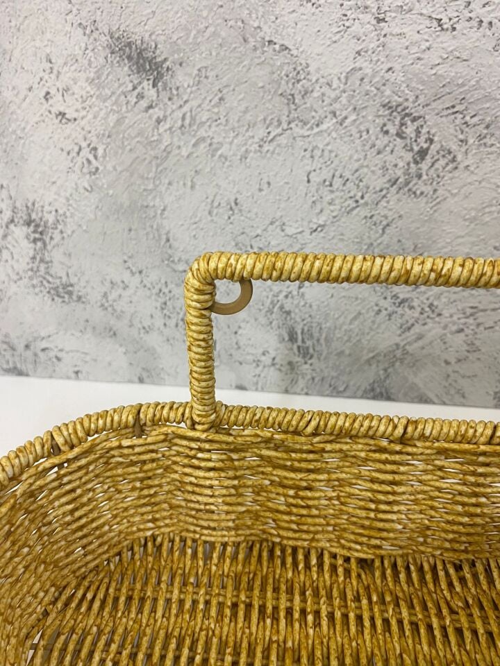 Çok Amaçlı Rattan Düzenleyici Sepet Asılabilen Organizer Dekoratif Sepet