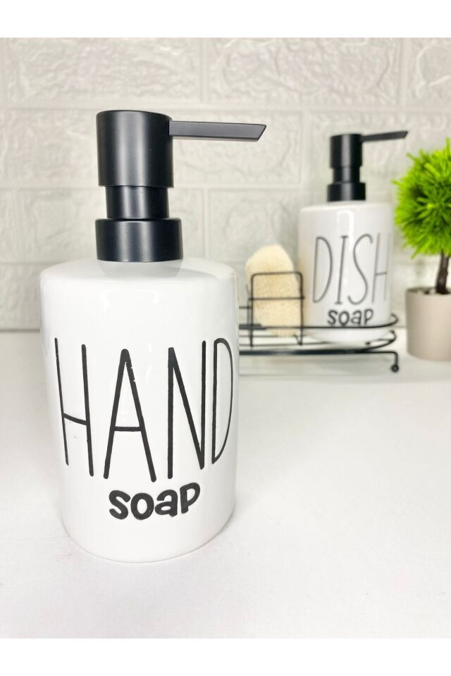 2'li 500 Ml Fenomen Metal Stantlı Süngerli Pinterest Sıvı Sabunluk Mutfak Banyo