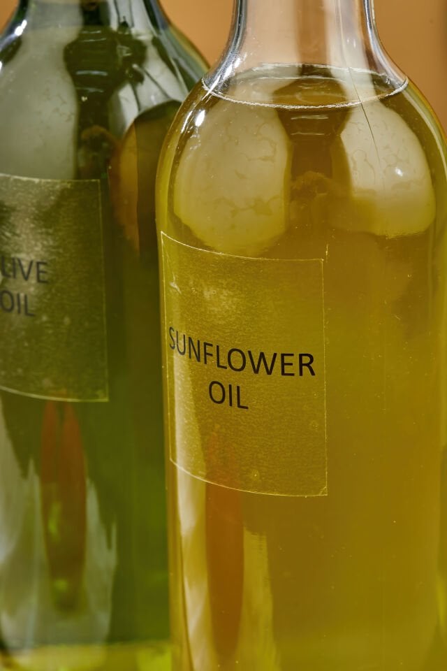 2'li 750 ml Zeytinyağı Sıvıyağ Şişesi Yağdanlık Suya Dayanıklı Şeffaf Etiketli Yağlık Seti