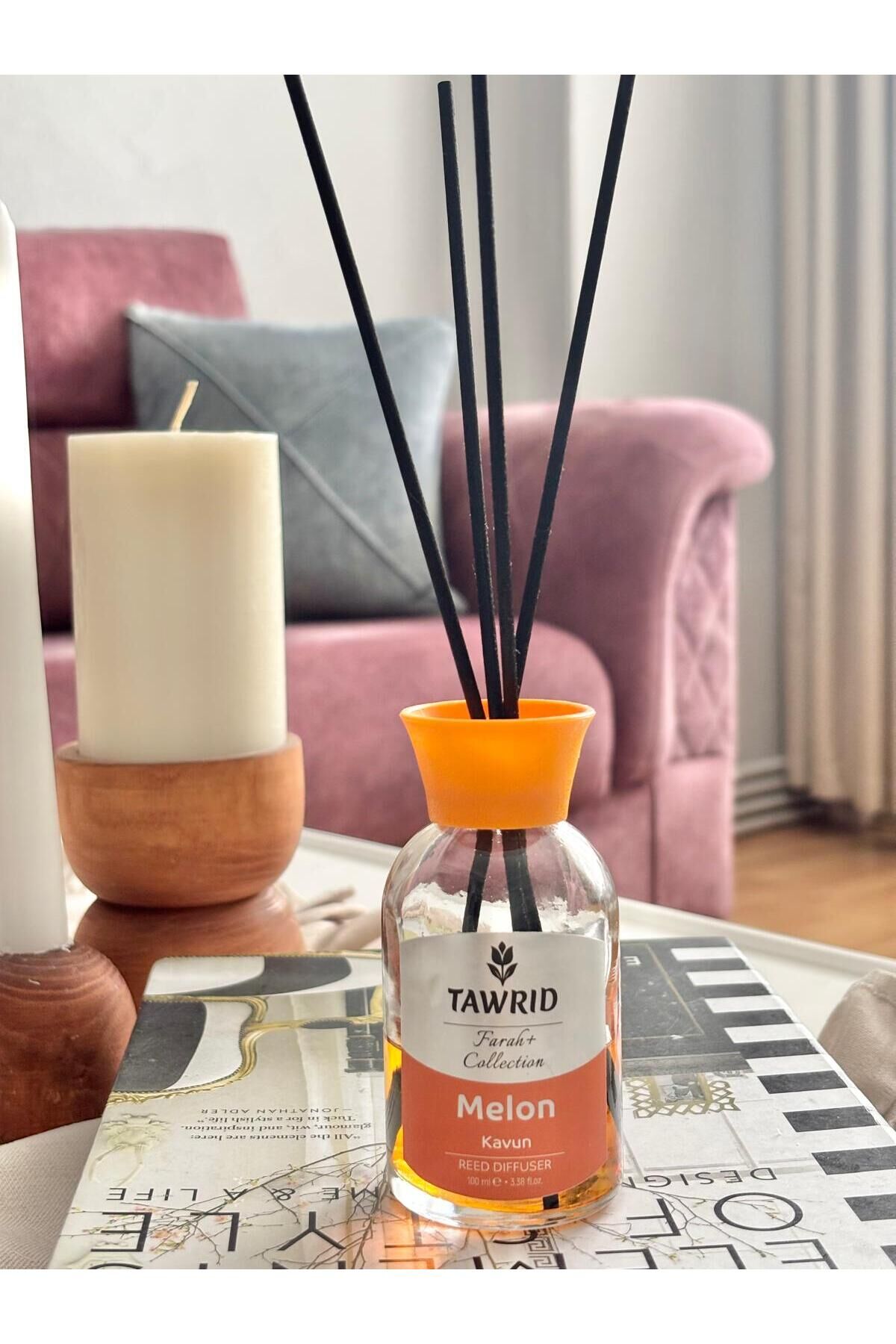 Çubuklu Oda Kokusu Kavun Kokulu Oda Parfümü 100ml