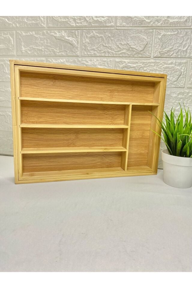 Bambu 5/7 Bölmeli Çekmece İçi Düzenleyici Kaşıklık