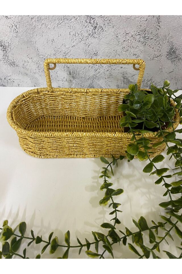 Çok Amaçlı Rattan Düzenleyici Sepet Asılabilen Organizer Dekoratif Sepet