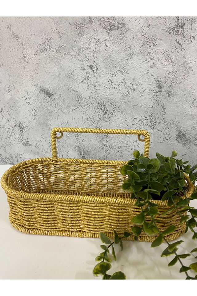 Çok Amaçlı Rattan Düzenleyici Sepet Asılabilen Organizer Dekoratif Sepet