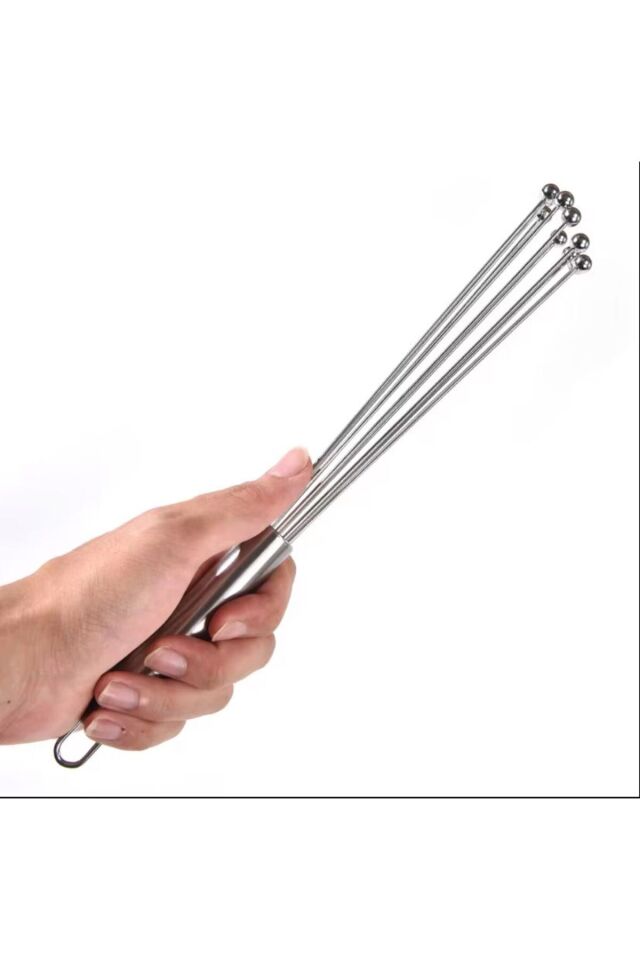 Bilyeli Çırpıcı Paslanmaz Çelik-| Ergonomik Saplı Tel Çırpıcı