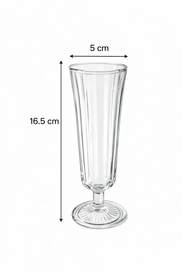 6 Adet Kahve Yanı Kesme Kristal Cam Su Bardağı Seti, Çeyizlik Set 100ml