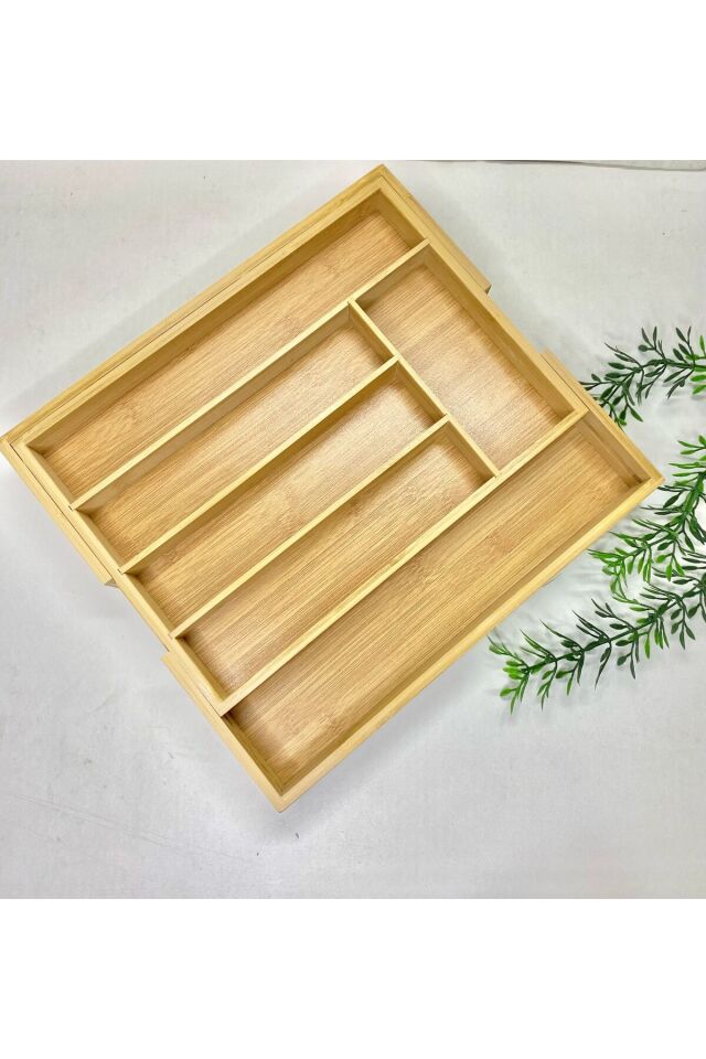 Bambu 5/7 Bölmeli Çekmece İçi Düzenleyici Kaşıklık