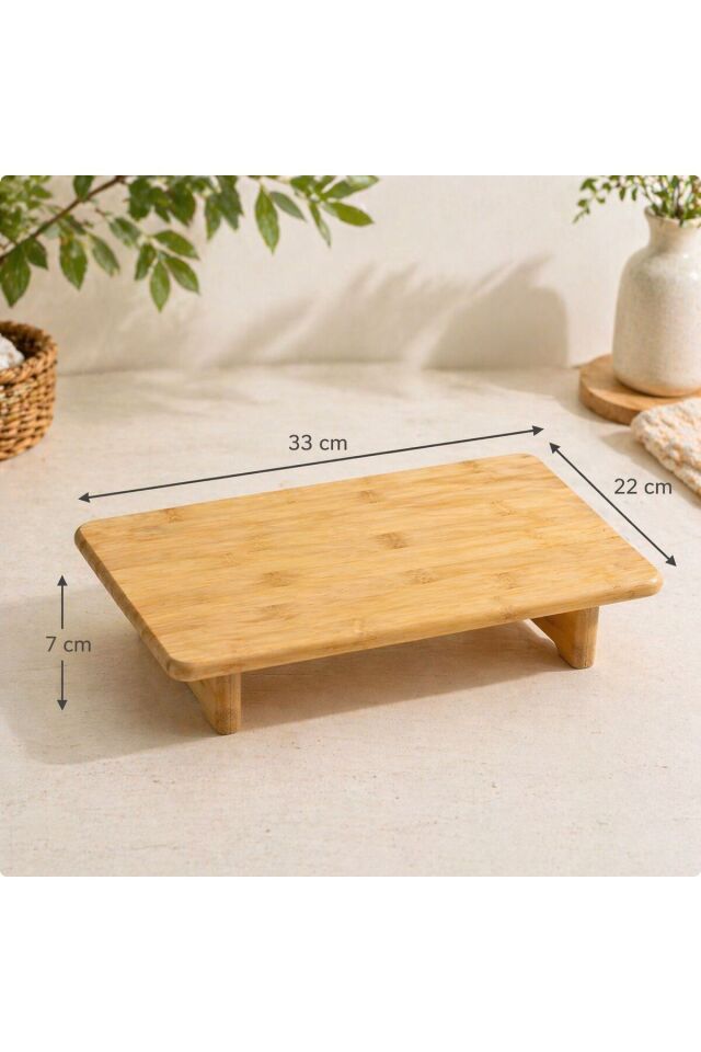Düzenleyici ,Yükseltici Bambu Stant/Kesme Tahtası
