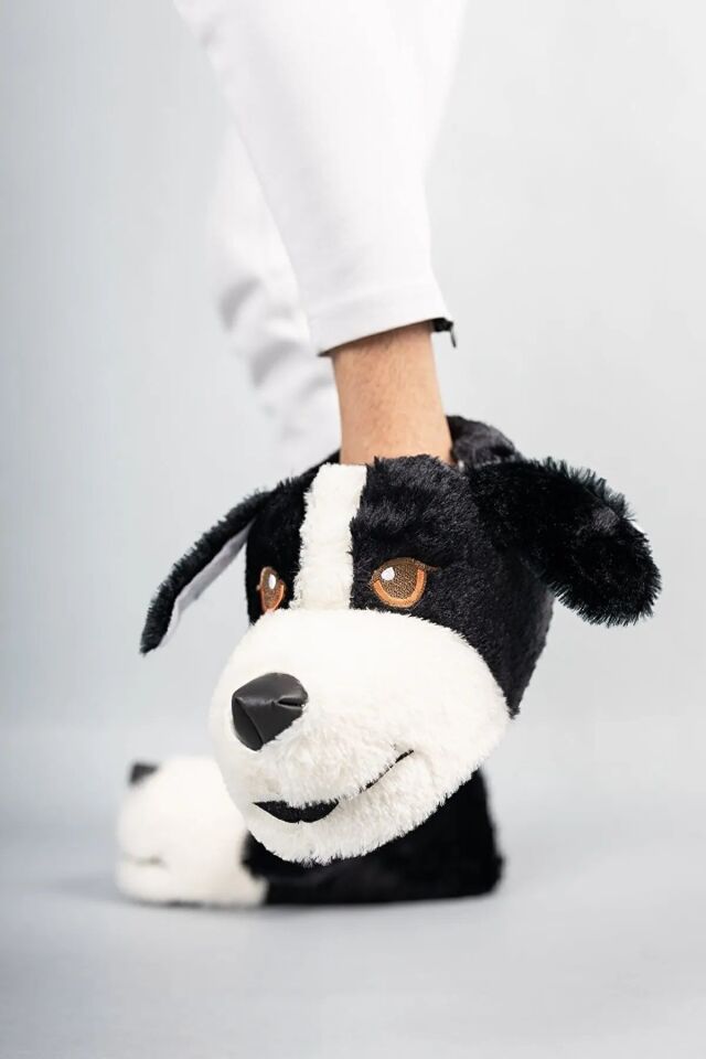 Konfor Sevimli Köpek Figürlü Peluş Panduf Ünisex Hayvanlı Panduf