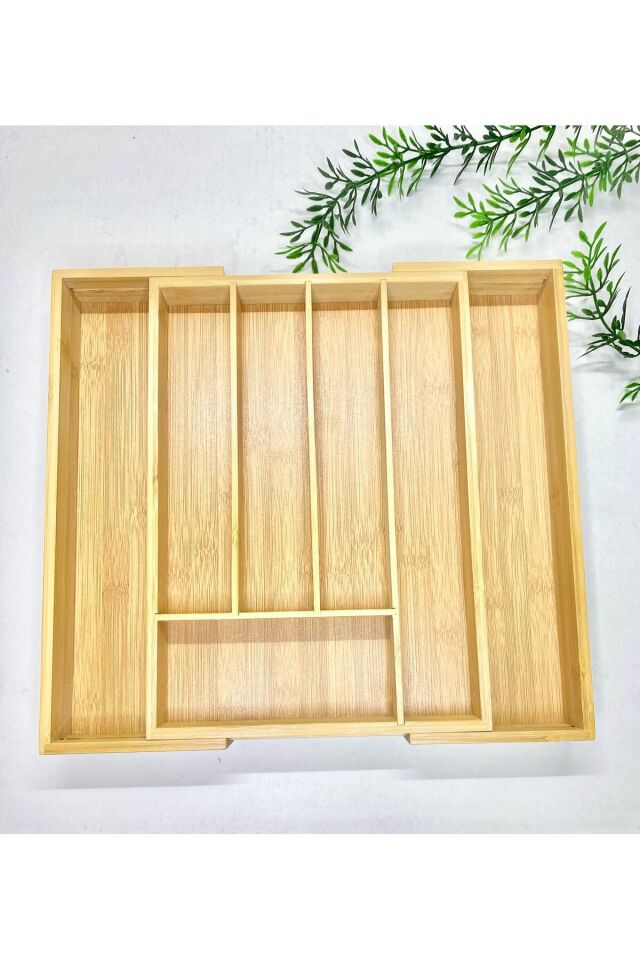 Bambu 5/7 Bölmeli Çekmece İçi Düzenleyici Kaşıklık Kahve